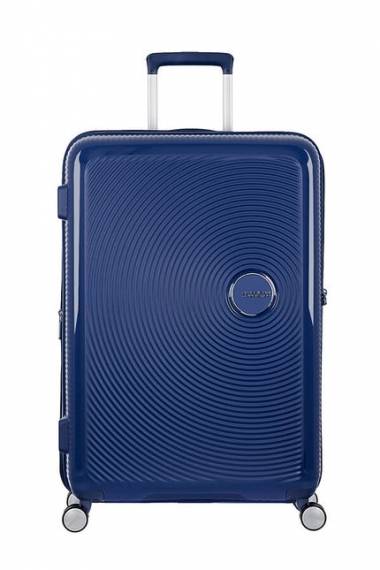 American Tourister Soundbox 77cm - Stor Expanderbar Midnight Navy, Resväskor - blue