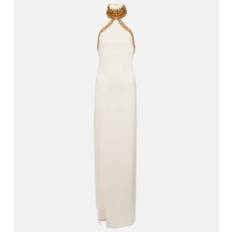 Tom Ford Embellished silk-blend gown - white - L