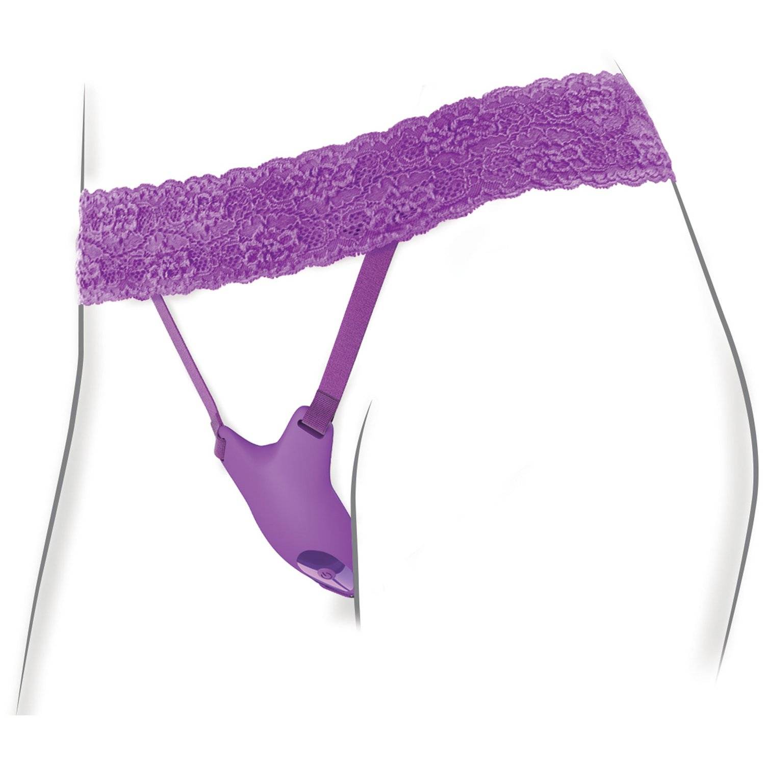 Fantasy For Her Ultimate G-Spot Butterfly Strap-On Trusse Vibrator - Purple