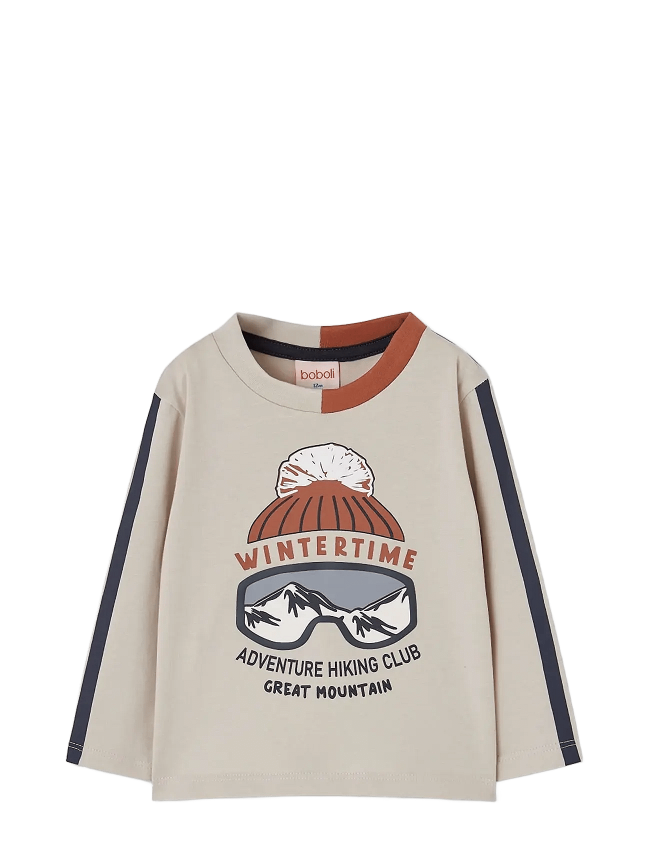 Boboli Knit T-Shirt For Boy -Bci - Cream - 104
