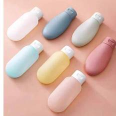 3Pcs/Set Travel Bottle Set, Squeezable Design, Portable, Leak-Proof, Reusable, Refillable Cosmetic Containers For Toiletries, Shampoo, Shower Gel And - Multicolor - Pink,Blue,Beige,3pcs(Pink+Blue+Beige),Candy Three-piece Set,1pc Random Bag,Morandi Purple