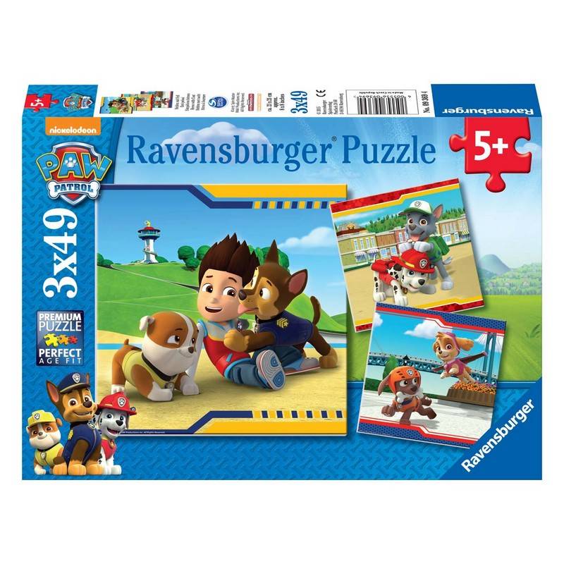 Paw Patrol® 3 x 49 Brikker Hero Puslespil