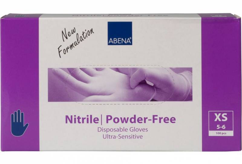 Nitril engangshandske Ultra sensitive Str. XS pudderfri blå