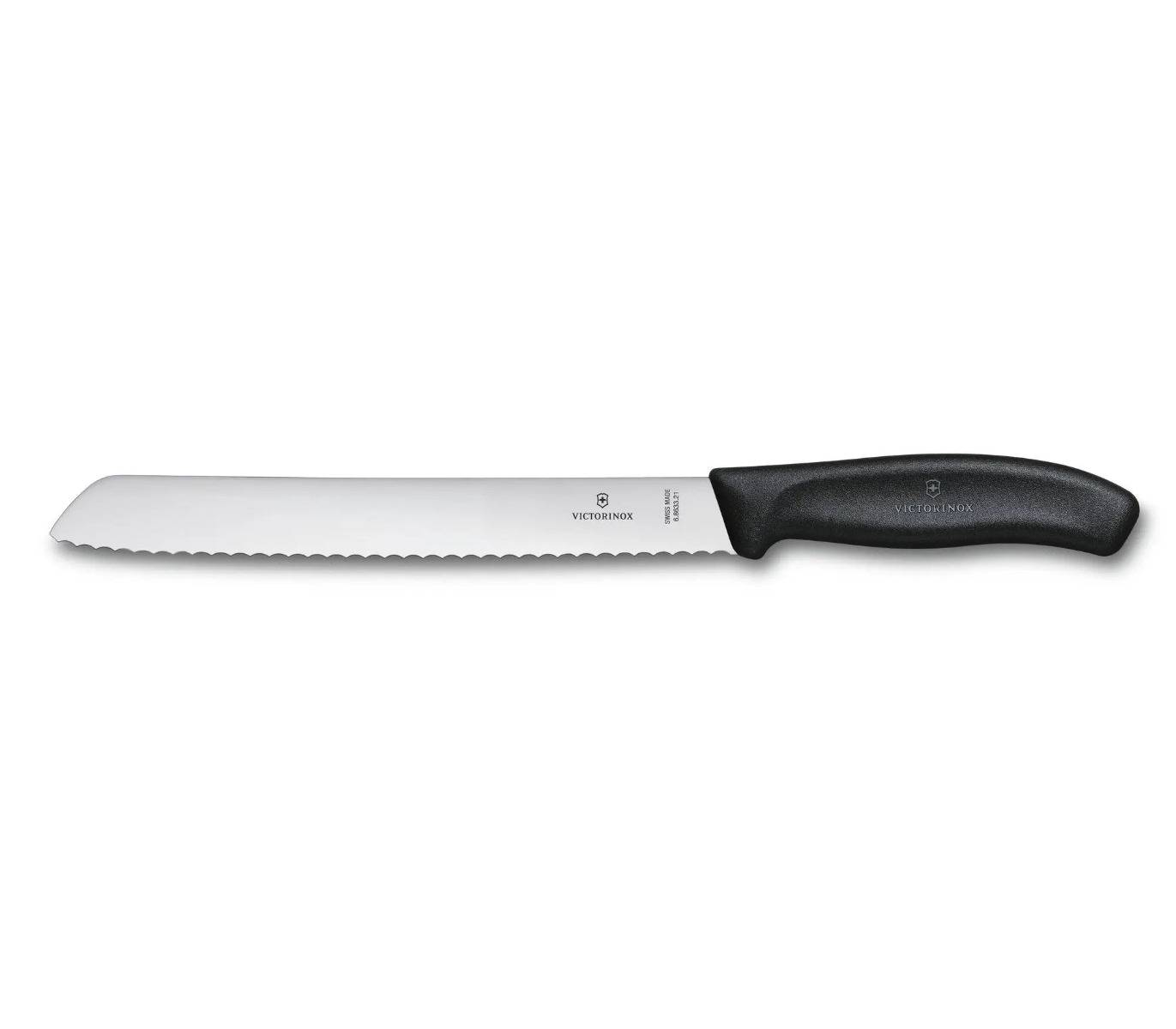 Victorinox Swiss Classic Brødkniv 21cm sort fibrox.
