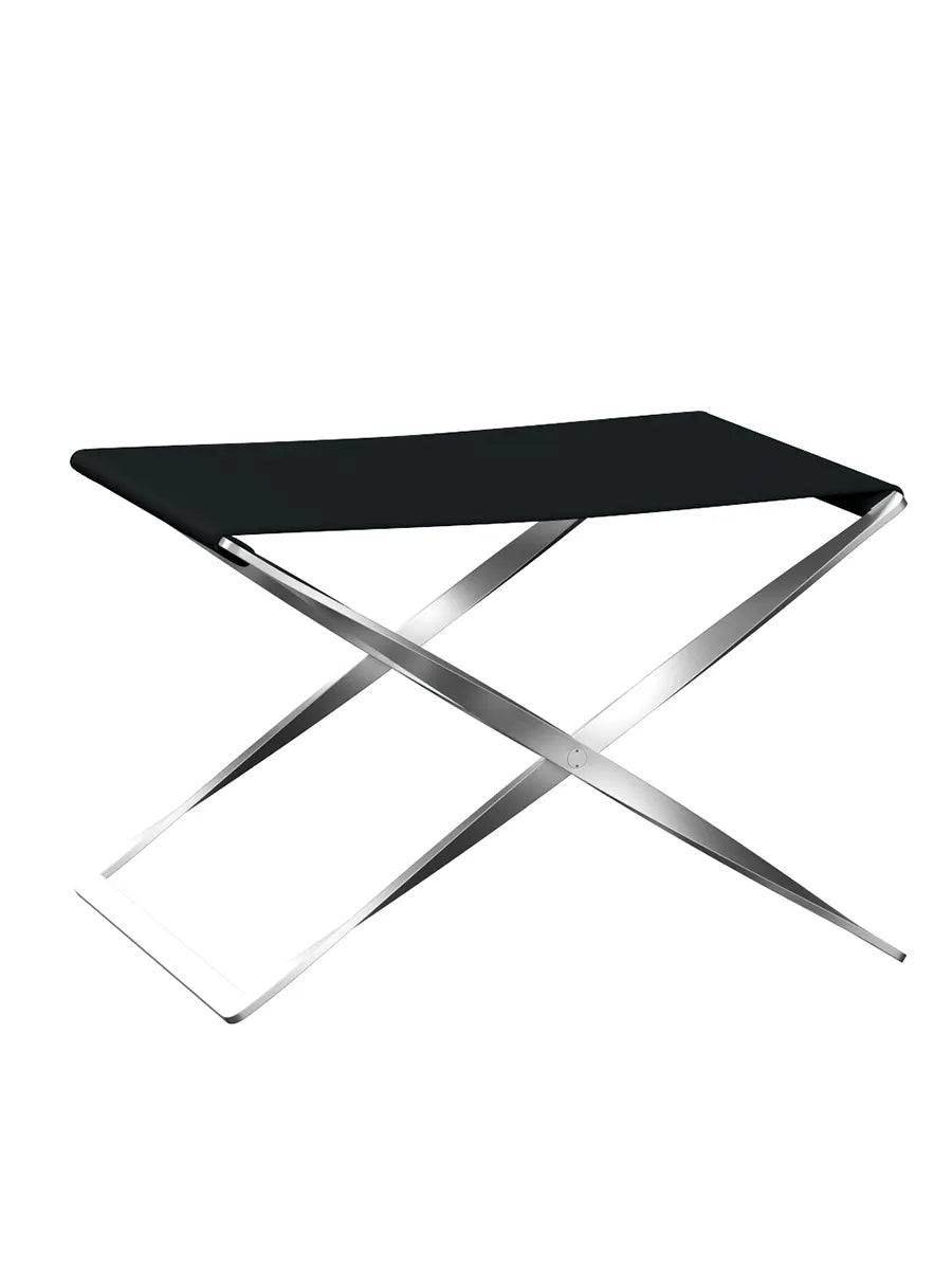 PK91 Foldestol af Poul Kjærholm Canvas / Sort - Jacobsen Plus