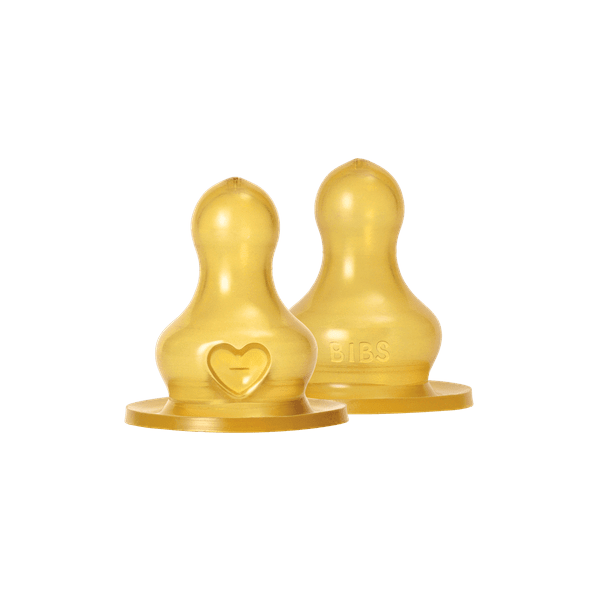 BIBS Bottle Nipple Latex Fast Flow 2 st