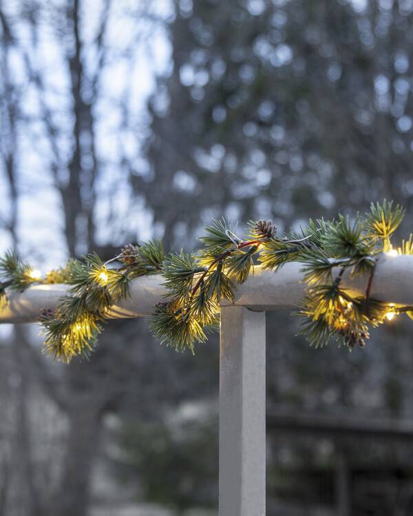 Guirlande batteridrevet Larix med LED-lys
