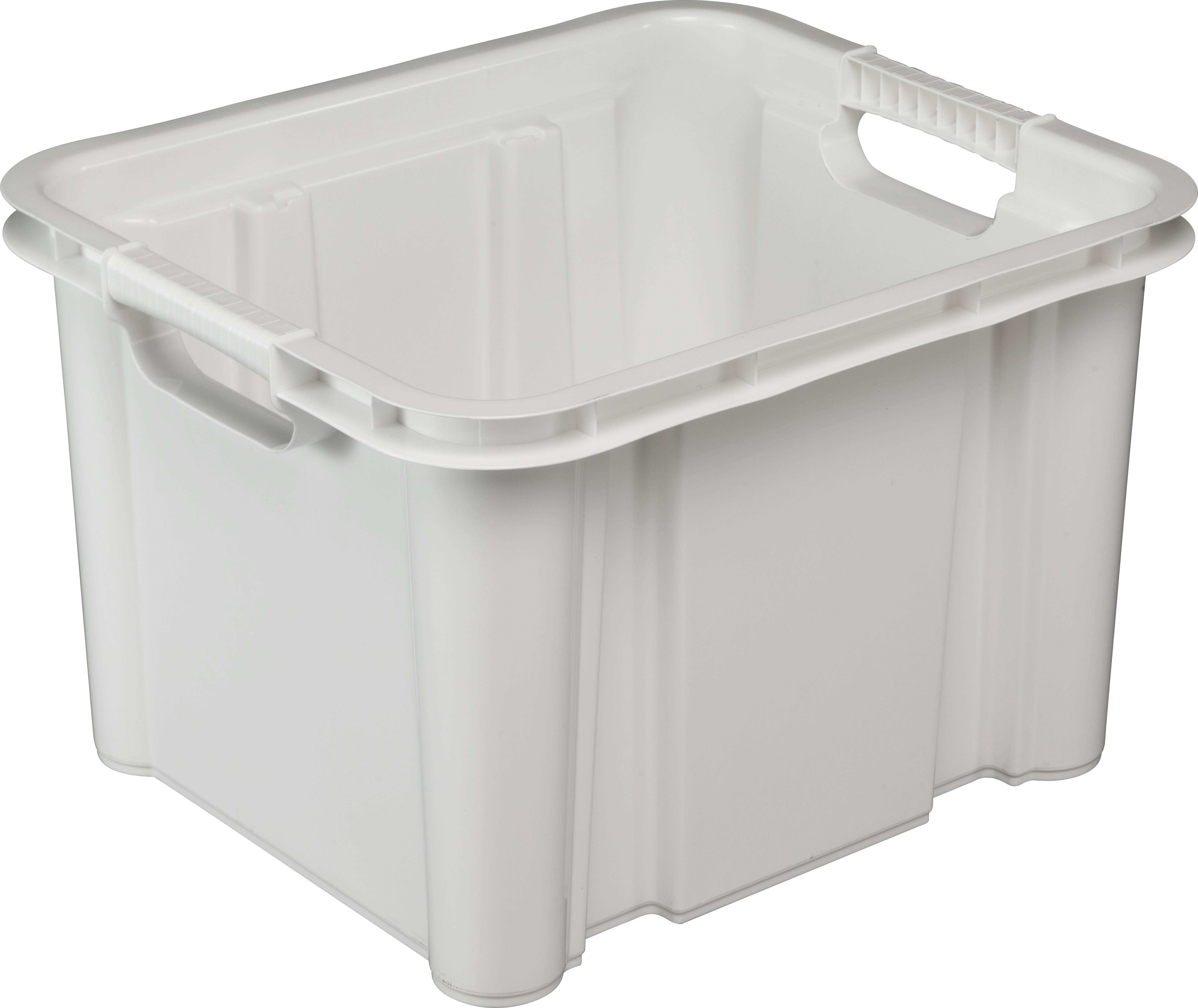 Jumbo vändbar stapellåda | 25 l | vit - Vit