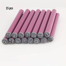 TEMU 15pcs /10pcs/6pcs Nail Art Set, Flower Nail , Nail Art Pen Nail Stamping Plate Nail Art Stamper Kit, Nail Stamper Nail Art Tool With Different Patterns, Nail Art Dotting Tools For Women