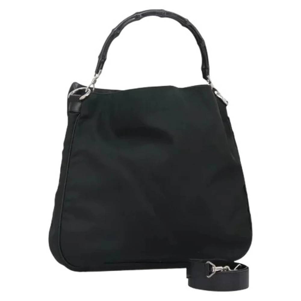 Gucci Vintage Pre-owned Vintage Nylon Håndtaske - Vintage - Dame - Sort - ONE SIZE - Nylon
