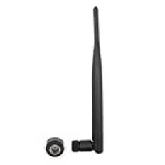 KNOKR 2set 2.4GHz antenn 5dBI Rp sma Manlig kontakt 2.4g WiFi-antenn RP SMA 2.4g 5dB WiFi-antenn + 1 5cm sma Kvinnlig till IPX 1.13 Kabl Kontakter