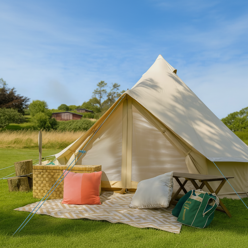 3m Bell Tent 200gsm 'Superlite' High Grade Polycotton Canvas