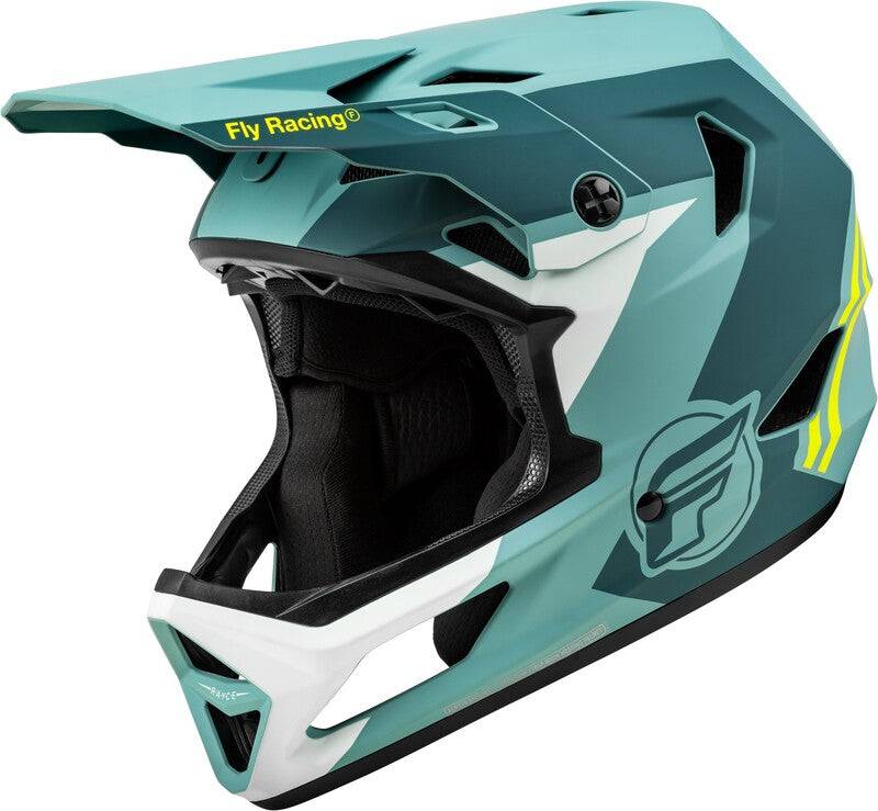 Fly Racing Rayce Bicycle Helmet-Matte Blue Stone/Hi-Vis 73-3610X