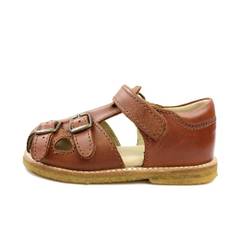 Arauto Rap Sandal Cognac Tuscani Med Spænder Og Velcro - Str. 25