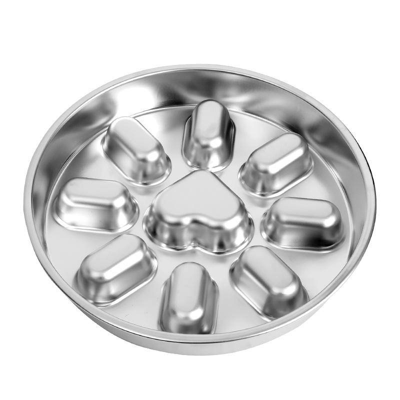 Slow Feeder Bowl Stainless Steel Anti Slip Interactive Maze Pet Food Bowl