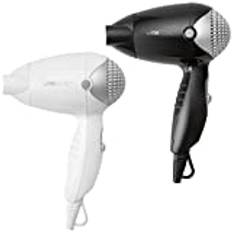 Clatronic® Reisehaartrockner | kompakte Größe | 1200 Watt | 2 Temperatur-/Leistungsstufen | Formdüse 360° drehbar (abnehmbar) | Aufhängeöse | Fön | HT 3393 schwarz oder weiß