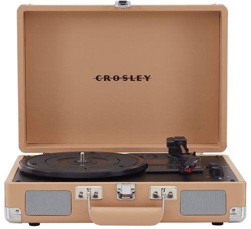 Crosley Cruiser Plus Deluxe Pladespiller (Light Tan) Bluetooth out.