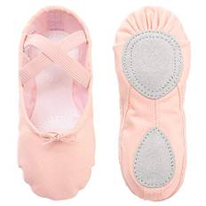 Balettskor, dansskor, ballerinaskor, balettsläp, gymnastikskor för flickor, barn, kvinnor, ROSA, 29 EU