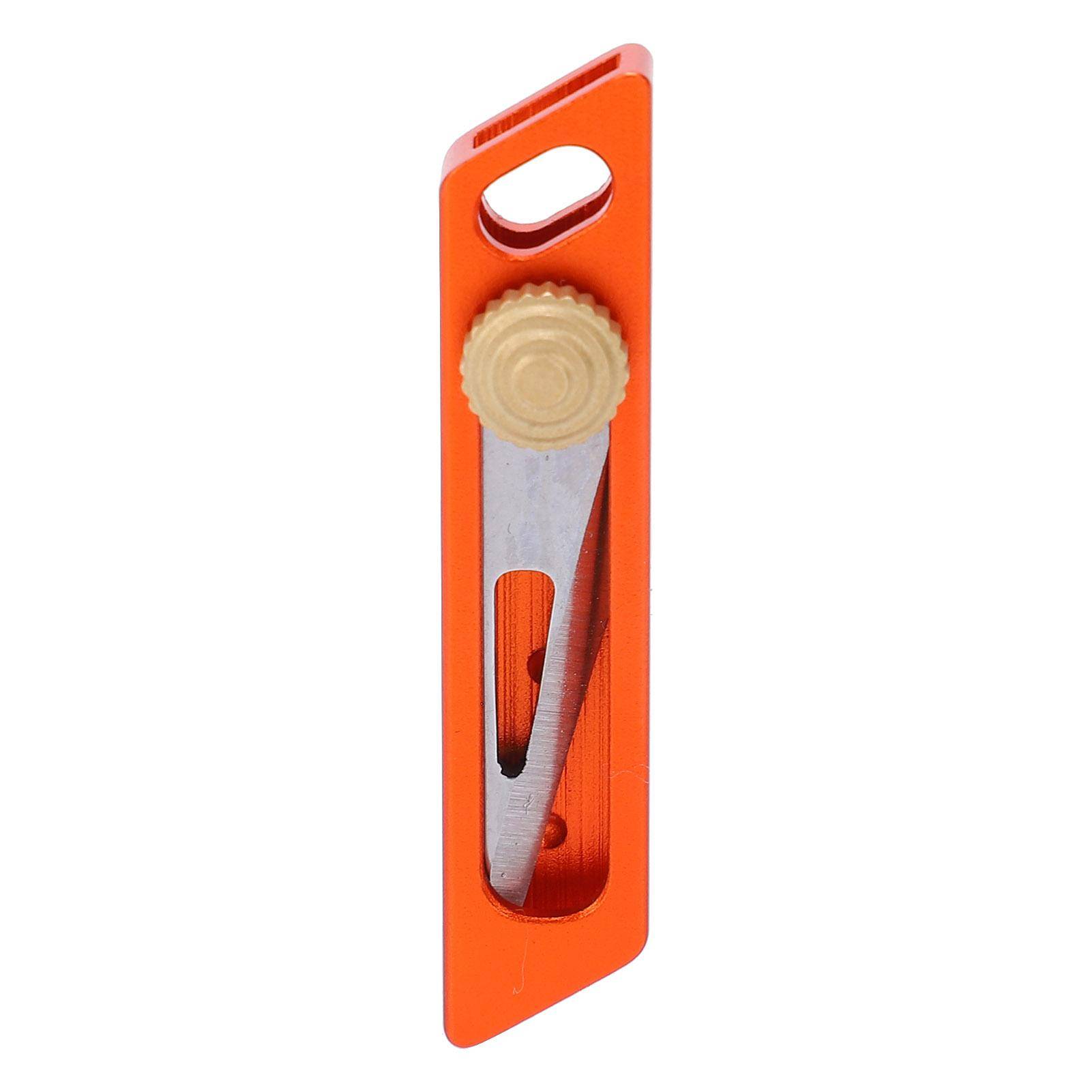 Mini Kniv Utrustning Tryck Nyckelring Paketöppnare Liten Skärare Infällbar Paketlåda BrevöppnareOrange