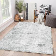 Guchuang Bedding Teppich Wohnzimmer, Creme Grau Teppich Vintage Meliert Verwischt Design, Kurzflor wohnzimmerteppich, Waschbar rutschfest Teppiche für Schlafzimmer 120x170cm