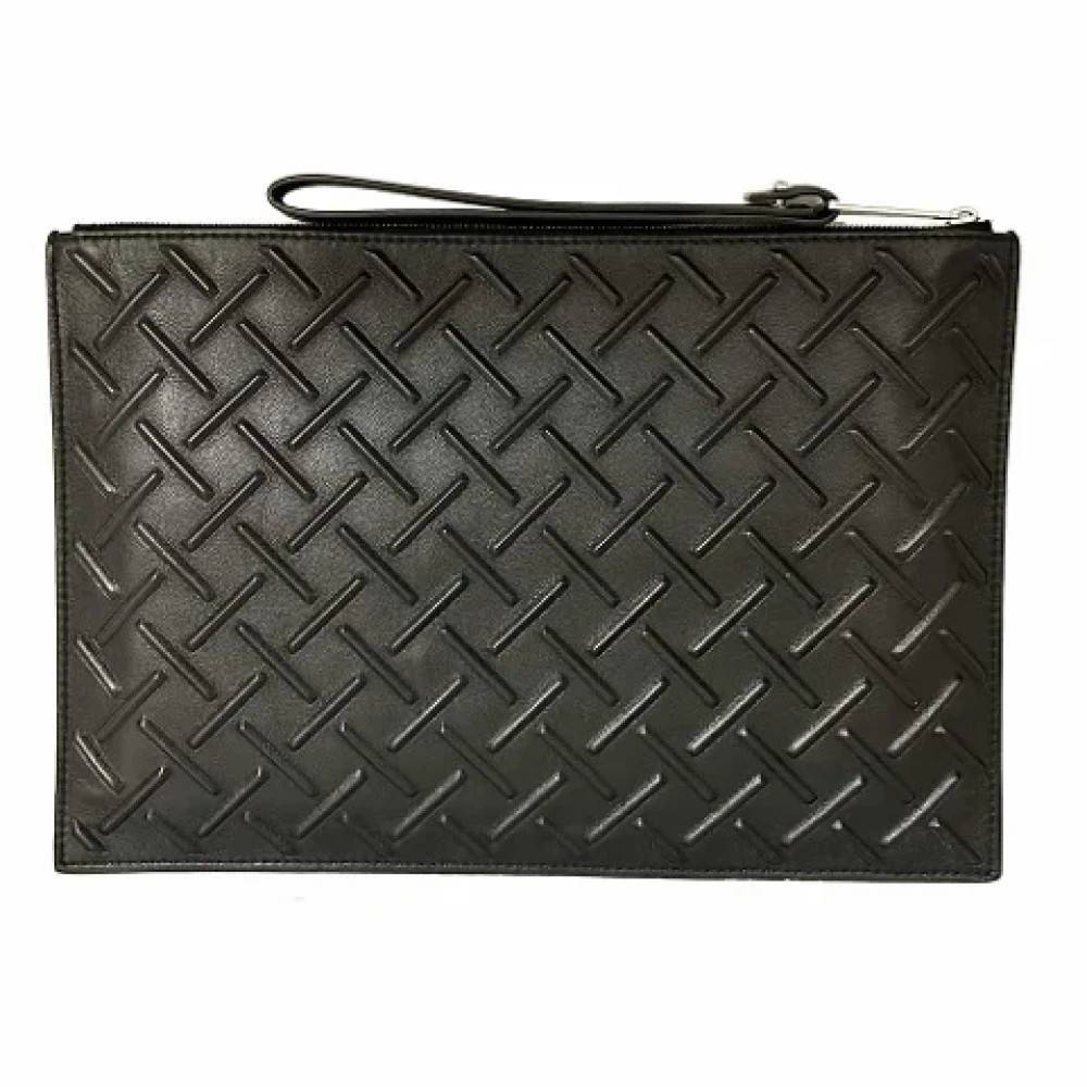 Bottega Veneta Vintage Pre-owned Laeder clutches - Vintage - Dame - Sort - ONE SIZE - Tyl