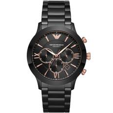 Emporio Armani AR70006 Giovanni Analog Black Dial Men's Watch 43