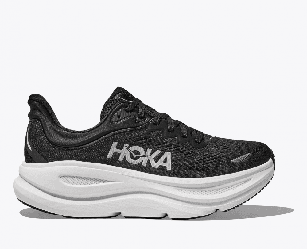 Hoka Men Bondi 9 Wide - Black / White