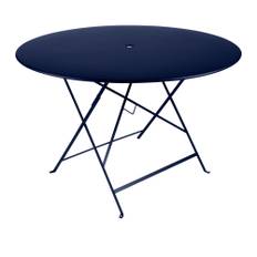 Fermob - Bistro Table Ø 117 cm, Deep Blue - Udendørs spiseborde - Blå - Metal
