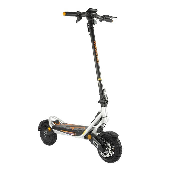 KuKirin A1 Electric Scooter - 45km/h High Speed, 45km Long Range, 800W Motor, Dual Disc Brakes & IPX4 Waterproof-silver(NO ABE)