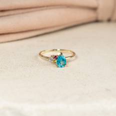 GYDA PARAIBA TOPAZ SOLID GOLD RING - Ring - Sisi Copenhagen