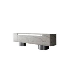 Bohem Tv-bänk 180 cm - Natur/Silver TV bänk & mediabänk Grå,Natur