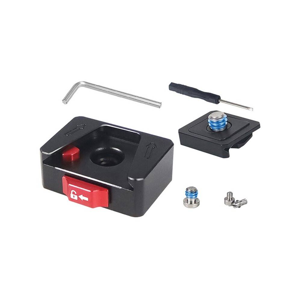 Quick Release Plate V Mount Fast Install System for Camera Tripod Slide Mount with Secure Lock A