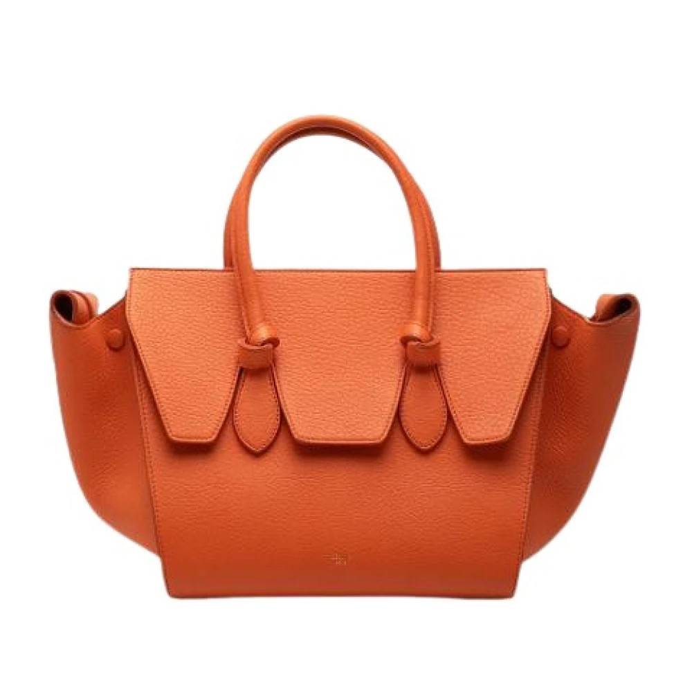 Celine Vintage Pre-owned Tie Knot Handbag - Vintage - Dame - Orange - ONE SIZE - Læder