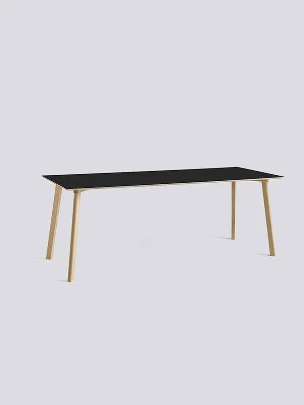 CPH Deux 210 Bord fra Hay L200 x B75 x H73 cm / Ink black laminat / Ubehandlet bøg - Jacobsen Plus