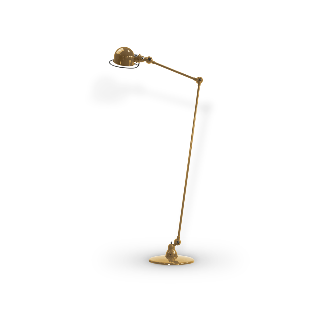 Loft D1240I gulvlampe fra Jieldé - Pearl gold / Blank