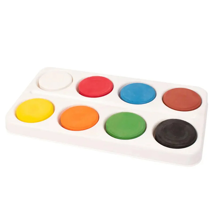 Vattenfärg Playbox Palett 57mm 8 färger