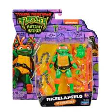 Turtles Mutant Mayhem Michelangelo Figur Ninja Actionfigurer 83283 sköldpadda vapen