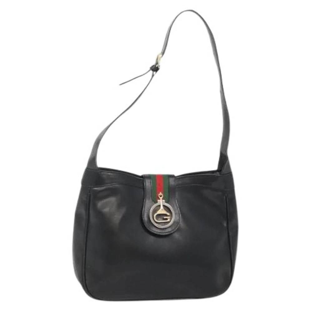 Gucci Vintage Pre-owned Vintage Skuldertaske - Vintage - Dame - Sort - ONE SIZE - Uld