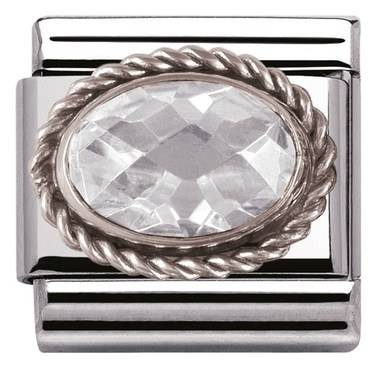 Nomination White Cubic Zirconia Charm