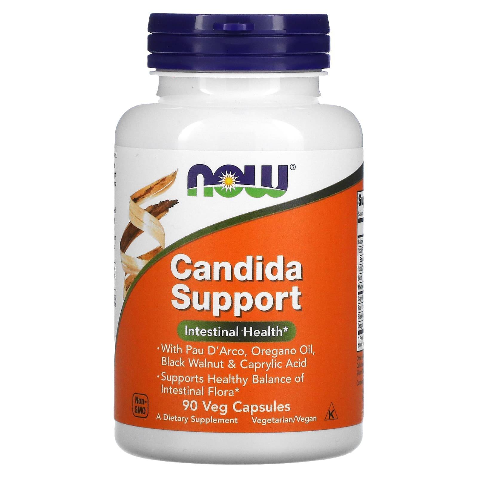 NOW Foods, Candida-stöd, 90 vegetariska kapslar