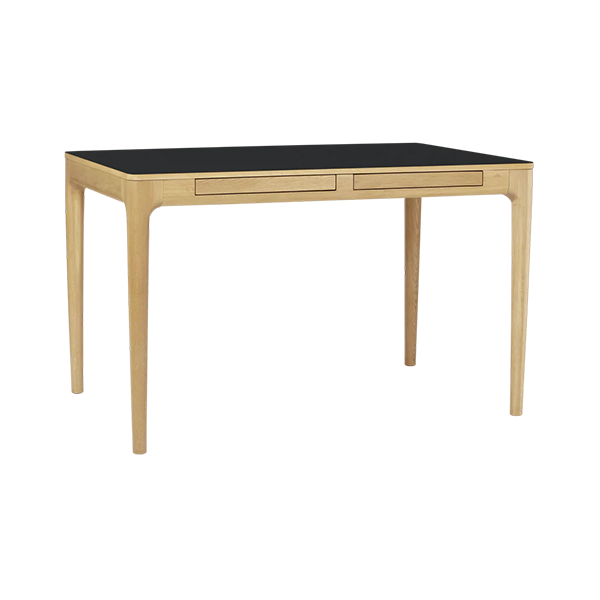 Umage Heart'n'Soul skrivebord - Eg med Obsidian Black laminat