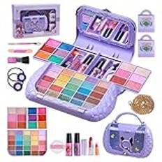 Kids Makeup Kit | Kids Makeup Beauty Sets | Washable Makeup Set | Kids Pretend Play Cosmetic Beauty Set | Safe Cosmetic Beauty Kit | Versatile Makeup Kit For Indoor And Outdoor Makeup Kids