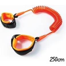 Barn toddler sele säkerhetssele barn handled koppel anti-förlorad länk barn bälte gå assistent baby rullator armband - 250cm orange