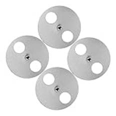 Toyvian 4st Metal Winder Round Disk För Song Box Wind up Musical Box Delar Metal Winder Base Ersättning För Vev Music Box Set