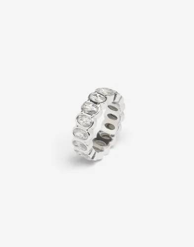 Muli Collection - Silver - Oval Cut Ring - 17mm