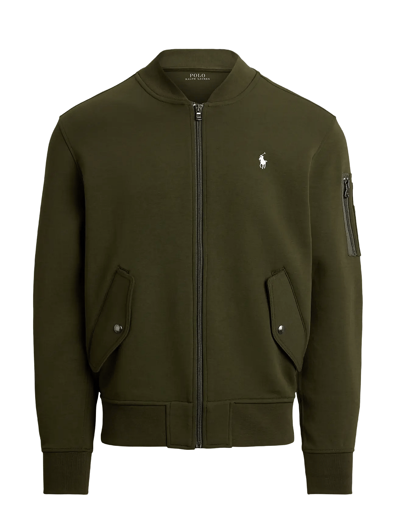 POLO RALPH LAUREN Double-Knit Flight Jacket | Khaki green | M