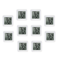 Mini Digitalt Termometer/Hygrometer med App til Indendørs Brug - Trådløs, 10 stk.