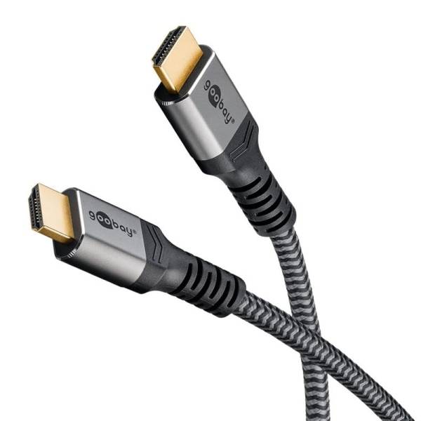 Goobay Plus HDMI 2.1 kabel – 8K 60Hz / 4K 120Hz – Ultra High Speed med Ethernet – 5m
