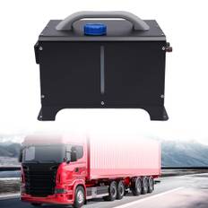 Parkeringsvärmare, 12 V, 8 KW, inbyggd luftvärmare, dieselvärmare, enkel LCD-uppvärmning, LCD-skärm, snabb uppvärmning, tyst, med tankvåg för bil, lastbil, husbil, buss, RV-båtar (svart)