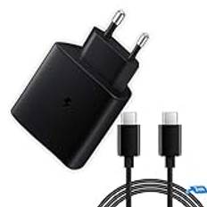 45W USBC super snabbladdare, Android-telefonladdare med 2m Type-C-kabel för Samsung Galaxy S24 S23 S22 S21 Ultra/ A53 A54/A73/note/iphone15/ipad/Tab Super Fast Charger